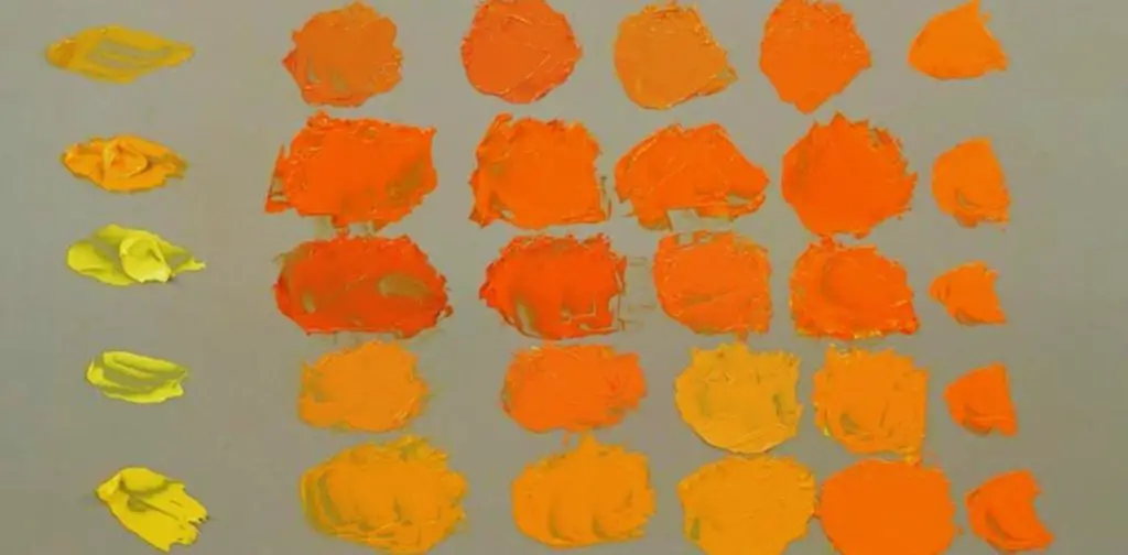 Orange Color Paint