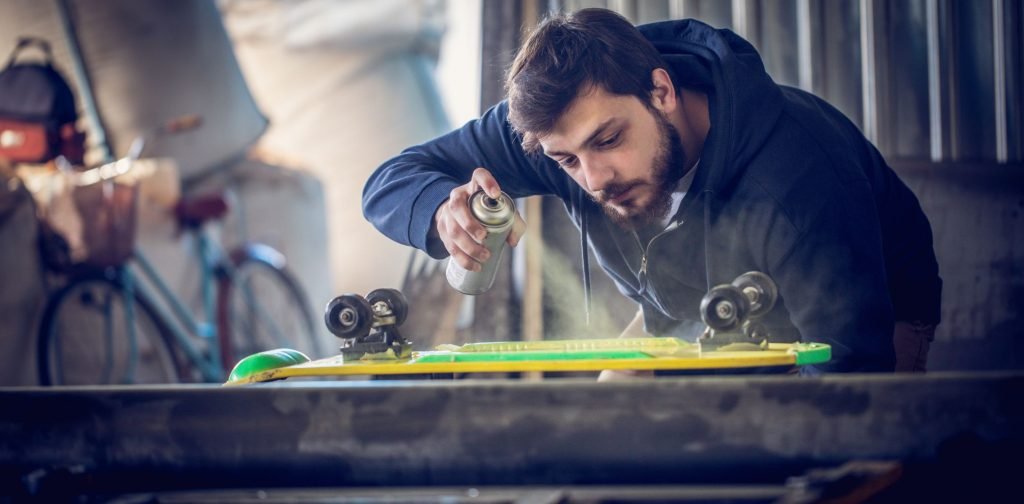 Paint a Skateboard Grip Tape